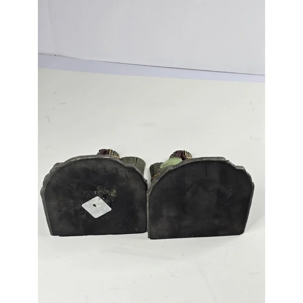 Fisherman Basket Fish‎ Net Hat Bait Tackle Fishing Pole Heavy Resin Bookends